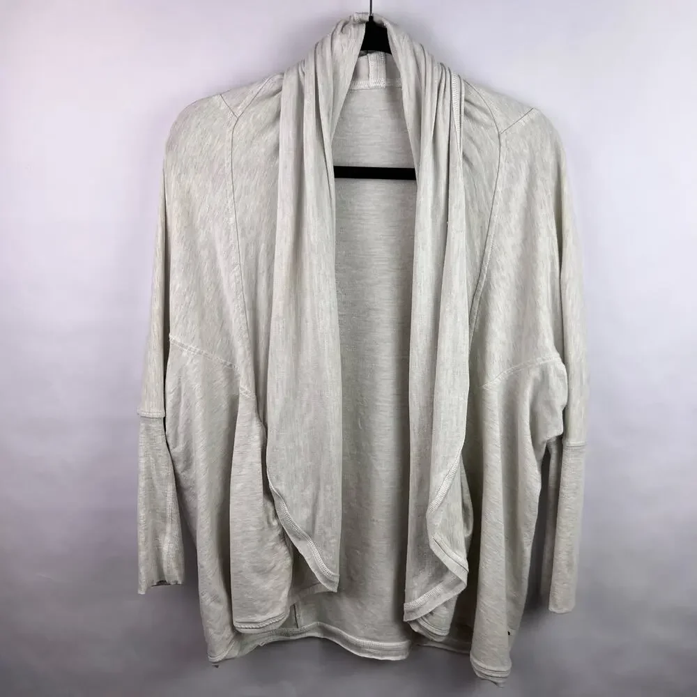 Lululemon, Cocoon Wrap, Heathered Gray, Modal Blend, Lounge Cardigan Yoga